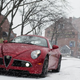 Illustration for article titled A Boston Blizzard Means Fun Time For This Alfa Romeo 8C Competizione